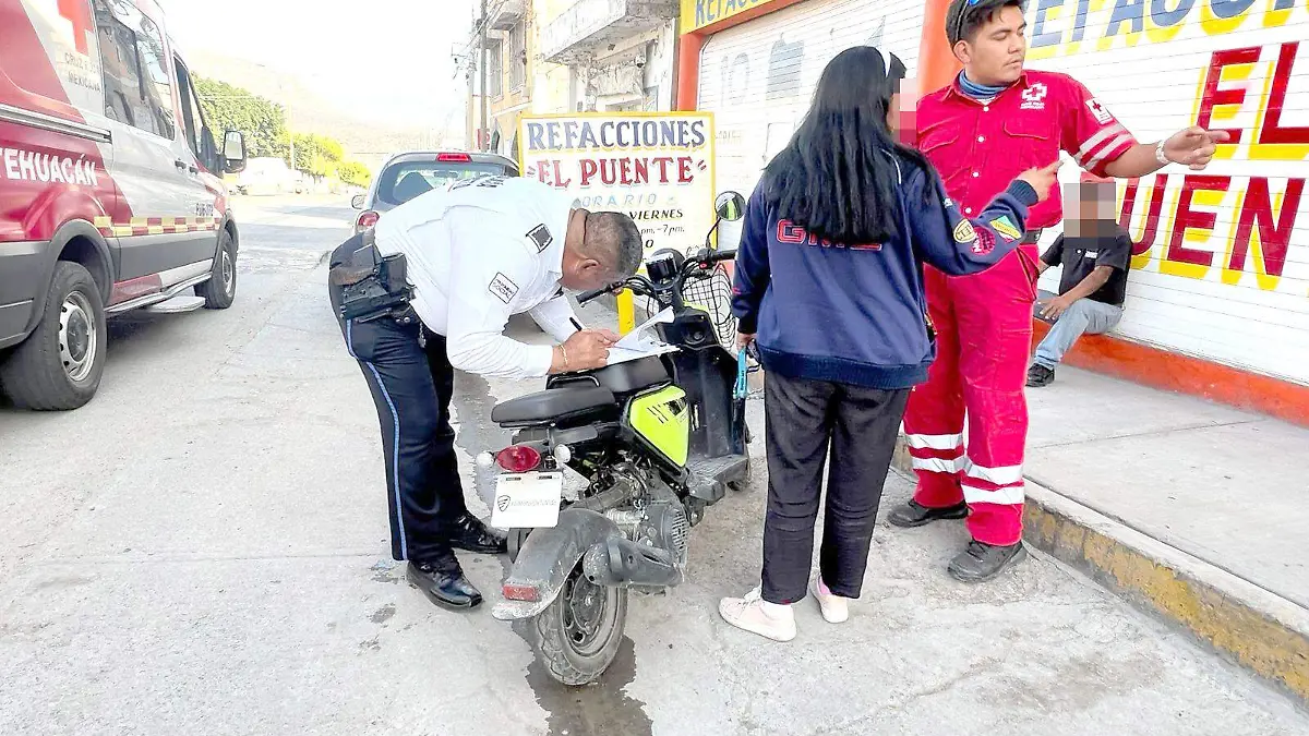 moto vs camioneta